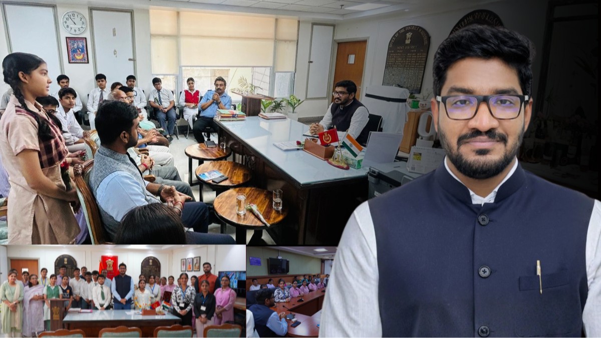 Students get a closer look at governance in West Delhi with IAS Hari Kallikkat “Dialogue with DM”