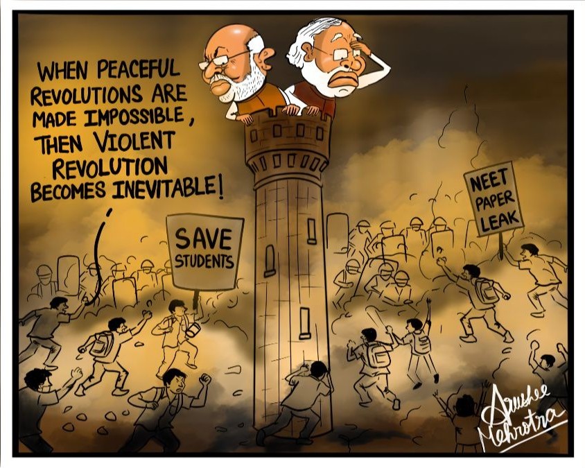 When peaceful revolutions are made impossible, then violent revolutions become inevitable