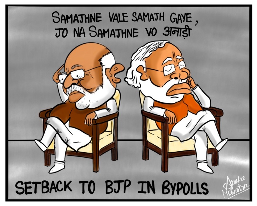 Setback to BJP in Bypolls