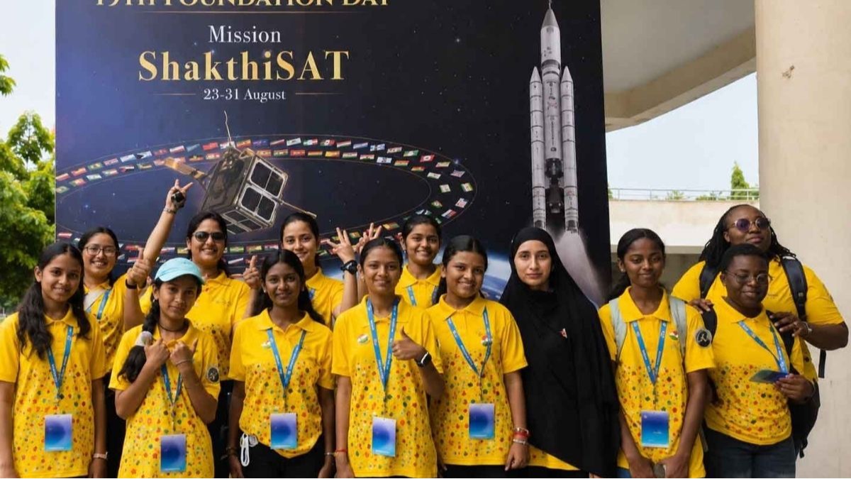 Girls students from 108 countries are in Noida to learn Space Science
