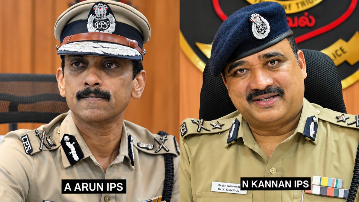 Two IPS officers in Tamil Nadu brought under compulsory wait