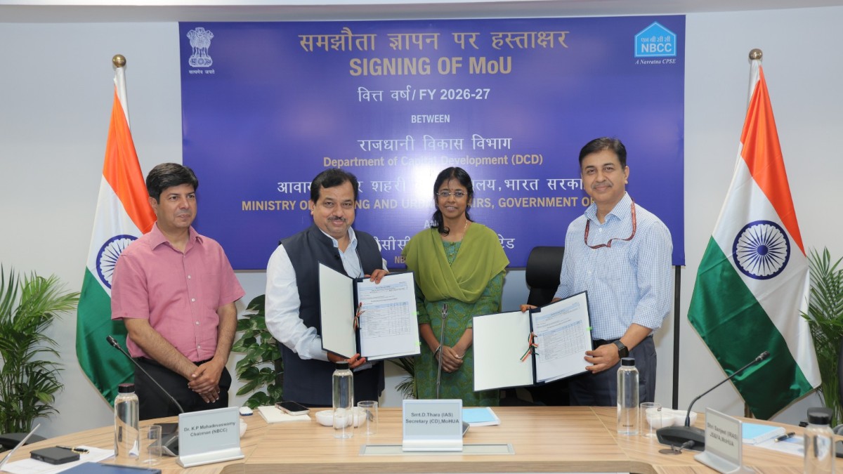 NBCC inks MoU with Ministry of Housing & Urban Affairs