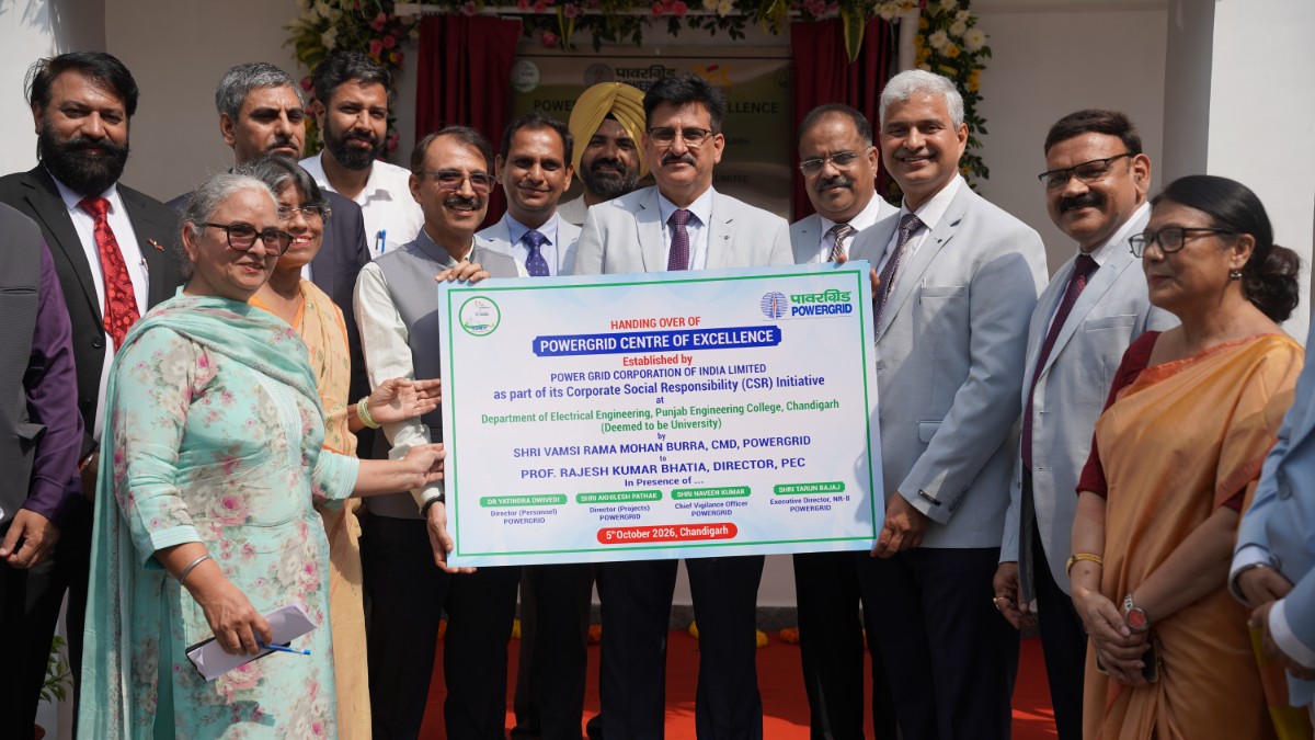 POWERGRID sets up Centre of Excellence at PEC Chandigarh
