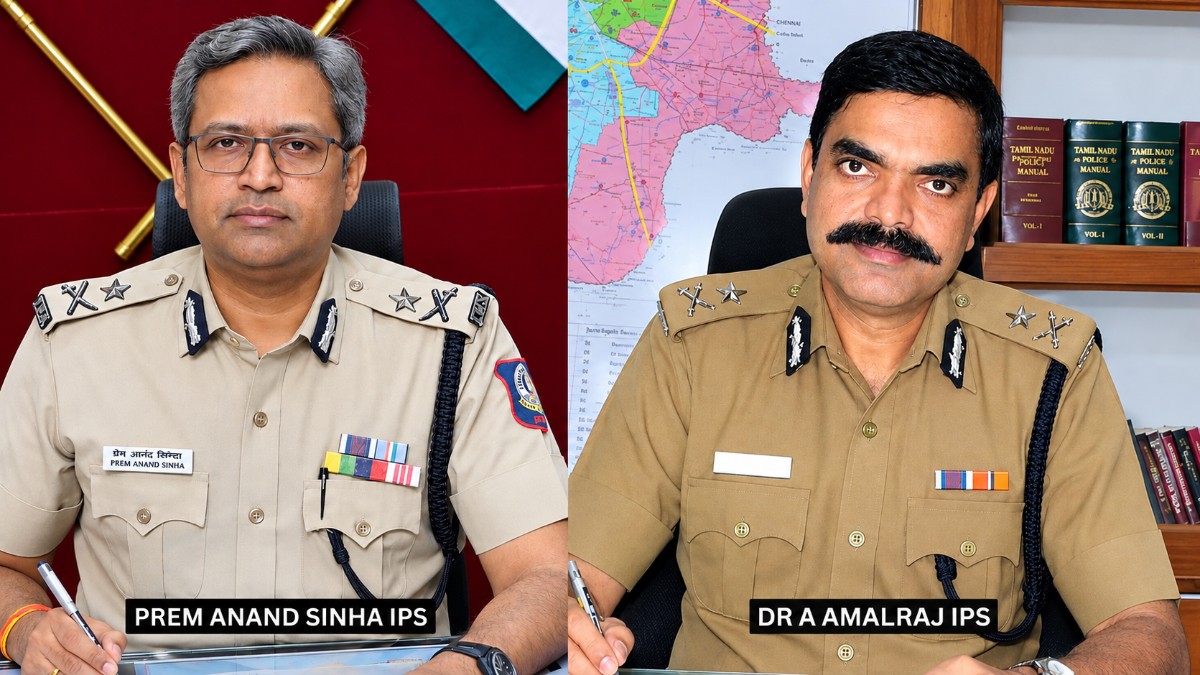 Two IPS officers get new responsibilities in Tamil Nadu