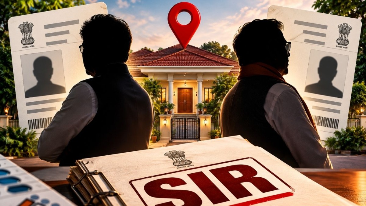 One banglow, 2 high- profile voters, courtesy SIR