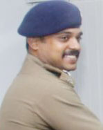Wife Ajeetha takes over charge from husband as Kollam Police Commissioner