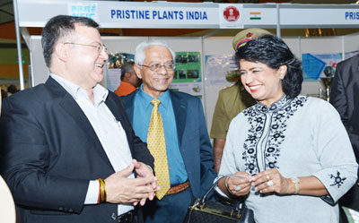 President of Mauritius visits NSIC Pavilion at ISIT Fair