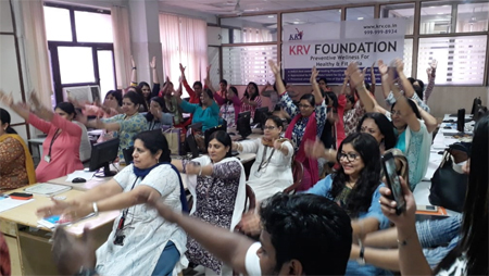 Fitness workshop for working women by KRV