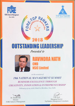 Ravindra Nath, CMD,NSIC conferred with