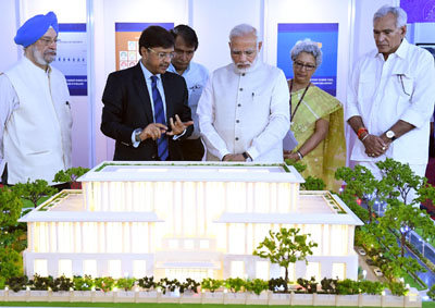 Prime Minister lays foundation stone for Vanijya Bhawan