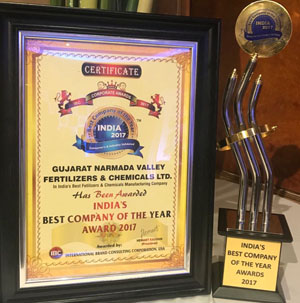 GNFC Ltd wins â€˜Indiaâ€™s Best Company of the year award-2017â€™