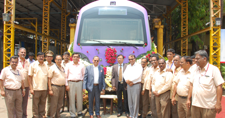 BEML delivers ultra modern metro train to Kolkata metro