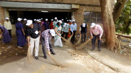 JNPT observing Swachh Bharat Pakhawada