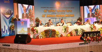 HUDCO CMD Dr M Ravi Kanth addresses 48th AGM