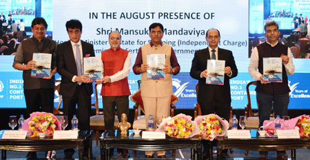 Mansukh L Mandaviya visits JNPT for an overview on Port