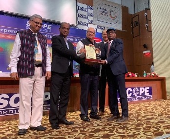 WAPCOS conferred with First Prize for â€œCrisis Handlingâ€ from SCOPE Corporate Communication Excellence Awards