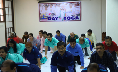 5th International Day of Yoga Observed by HUDCO