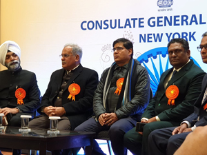 Chhattisgarh Chief Minister Bhupesh Baghel reaches United Nation\'s Head Quarters