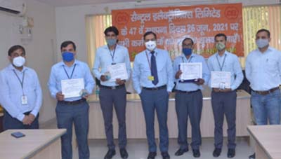 CEL CMD, Chetan Prakash Jain felicitates employees on foundation day