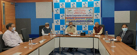 RailTel observing vigilance awareness week 2021