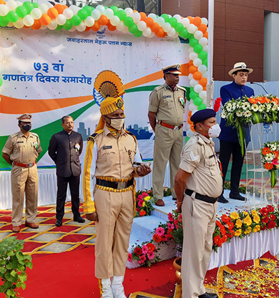 73rd Republic Day celebrated at JNPT