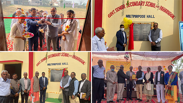 NBCC built hall at Sr. Sec. School,Gurugram inaugurated under CSR iniatiative