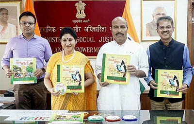 Union Minister launches two audio and braille book editions of former IAS officer Dr Jain