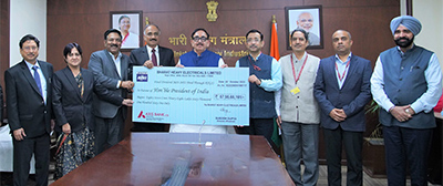 BHEL pays dividend of Rs 88 cr to GoI