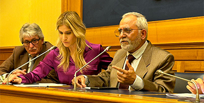 Indian Journalist in Italy Parliament