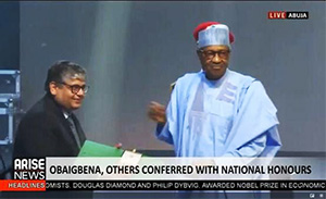 Deepak Singhal conferred OFR in Nigeria