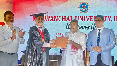 Rakesh Kumar Shrivastava conferred with honorary Ph.D