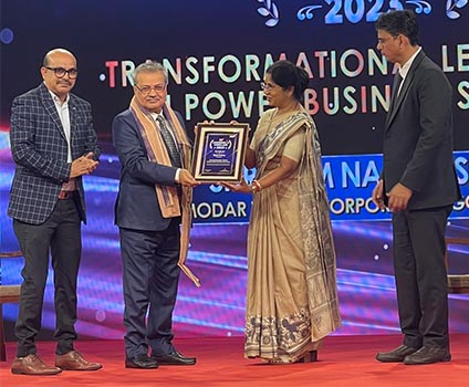 DVC awarded for â€˜Transformational Leadership in Power Business Sectorâ€™