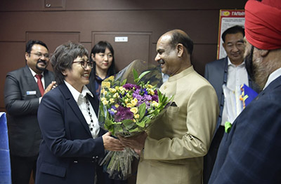 Indian Delegation led by Speaker, Lok Sabha visits Mongol Refinery Project