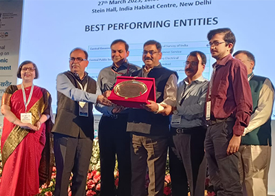 DVC felicitated with best performing CPS Entity Award