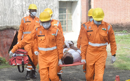 Joint Mock Drill on CBRN/Earthquake preparedness and de-briefing by BVFCL
