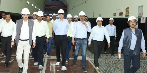 Secretary Power on official visit to 2400 MW Tehri Hydro Complex
