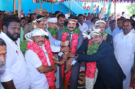 Bhoomi Pooja held for drinking water over head tanks at CSR initiative of NLC