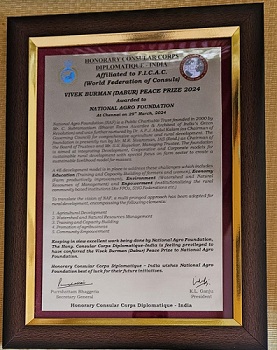 NGO National Agro Foundation gets award