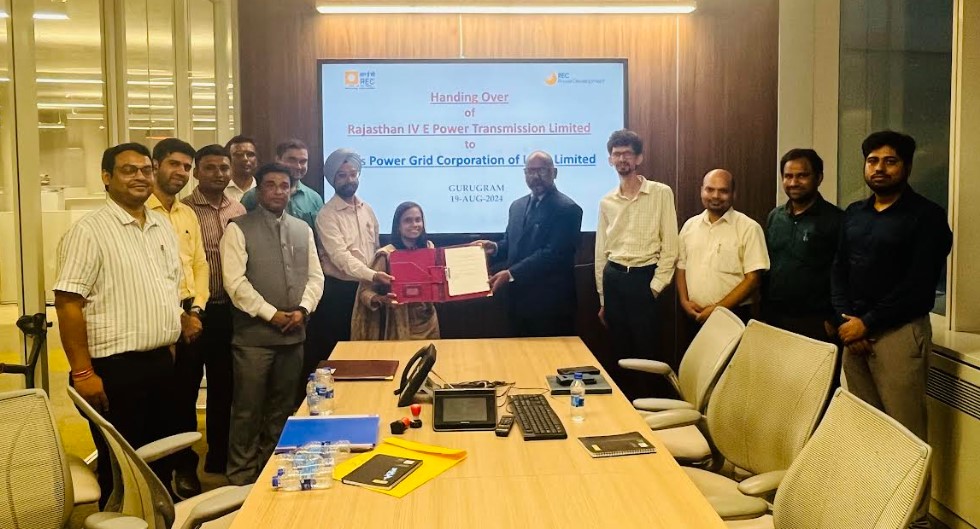 RECPDCL Hands Over 2 SPVs. to POWDERGRID