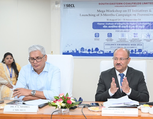 SECL CMD presides over 3-month vigilance campaign programme