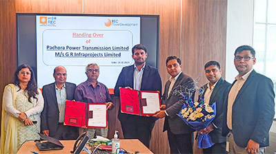 RECPDCL hands over Pachora power transmission SPV to G R Infraprojects Pvt Ltd