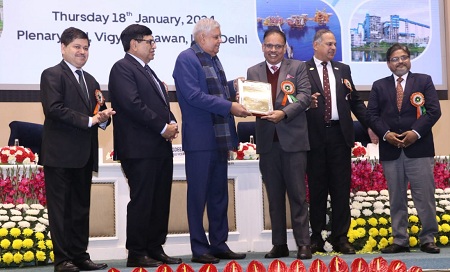 REC receives Scope Excellence Award from Vice President of India