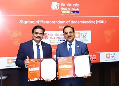 REC Limited & BoB sign MoU to finance Power, Infrastructure, Logistics Projects