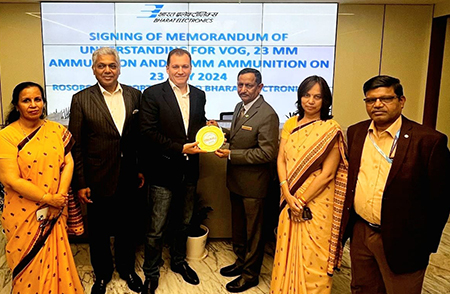 BEL signs tripartite MoU for manufacture of indigenised ammunition