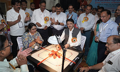 Inauguration of ICPSU Carrom Tournament at THDCIL, Tehri Complex