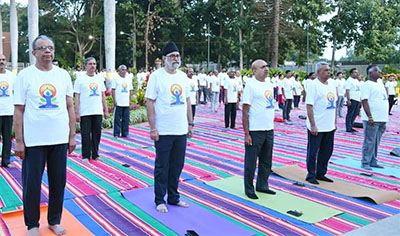 BEL celebrates International Day of Yoga