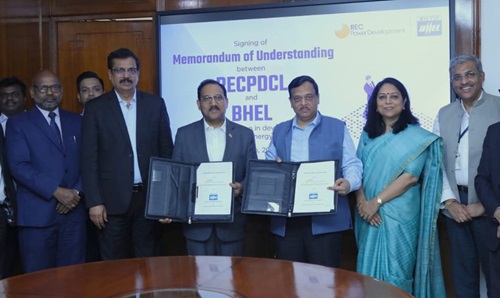 RECPDCL and BHEL sign MoU to form SPV for utility scale RE projects