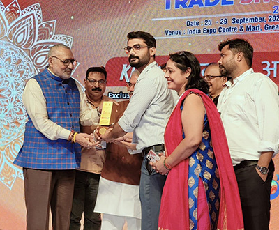 THDCIL Stall awarded one of best exhibits at UP International Trade Show 2024
