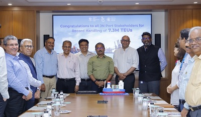 JNPAâ€™s performance soars to new recordsâ€”7.3 million TEUs handled in FY 2024-25