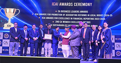 REC wins Gold Shield in ICAI Award for Excellence in Financial Reporting